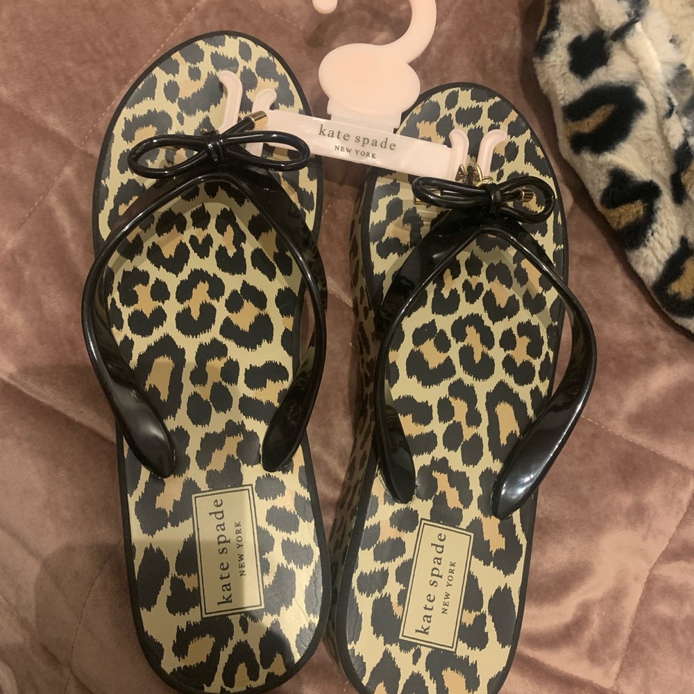 Kate spade flip flop wedges